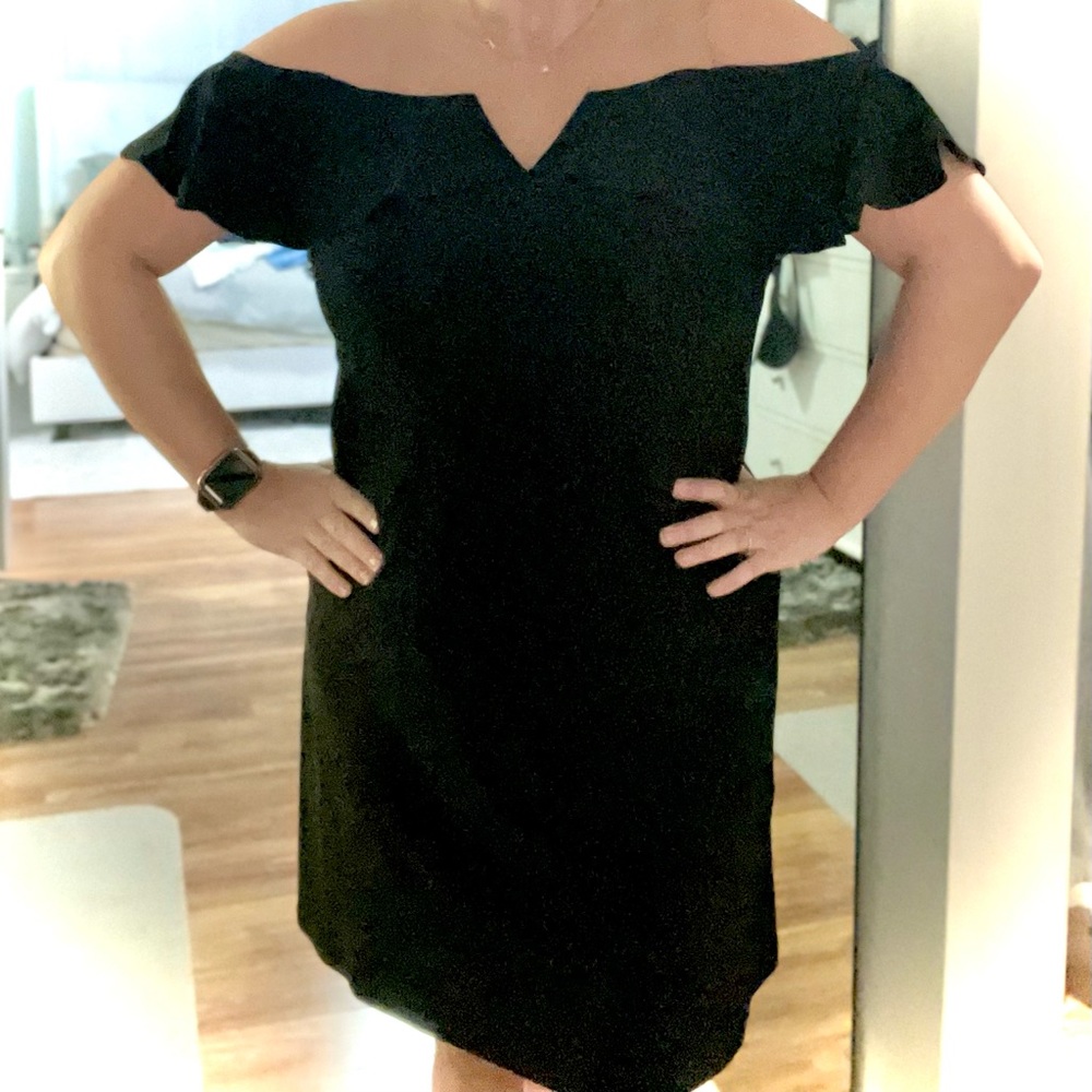 Black off the shoulder dress NEW WITH TAGS.